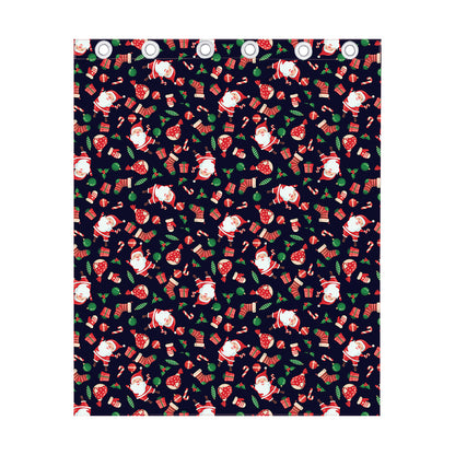 Cute Merry Christmas Pattern Print Curtain