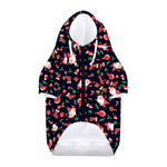 Cute Merry Christmas Pattern Print Dog Zip Up Hoodie