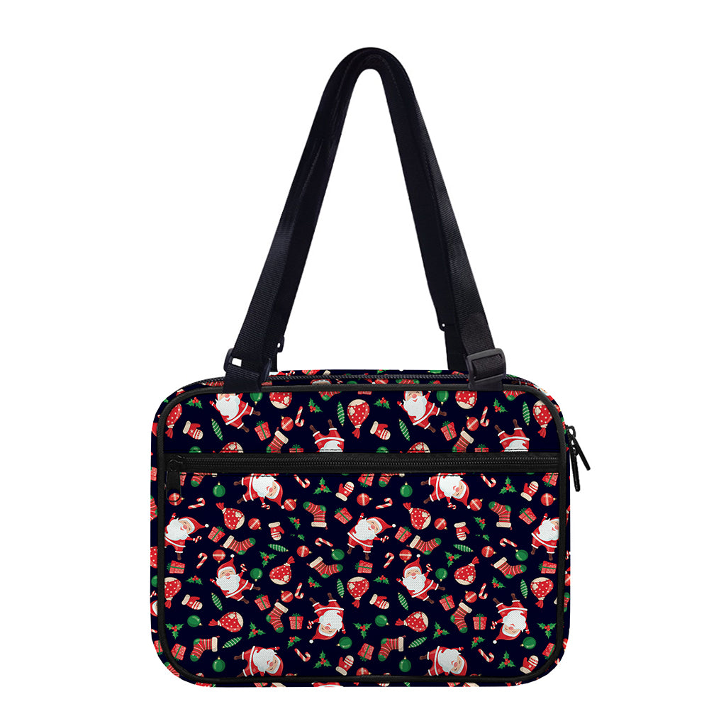 Cute Merry Christmas Pattern Print Double Strap Bible Bag
