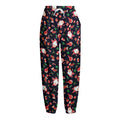 Cute Merry Christmas Pattern Print Fleece Lined Knit Pants