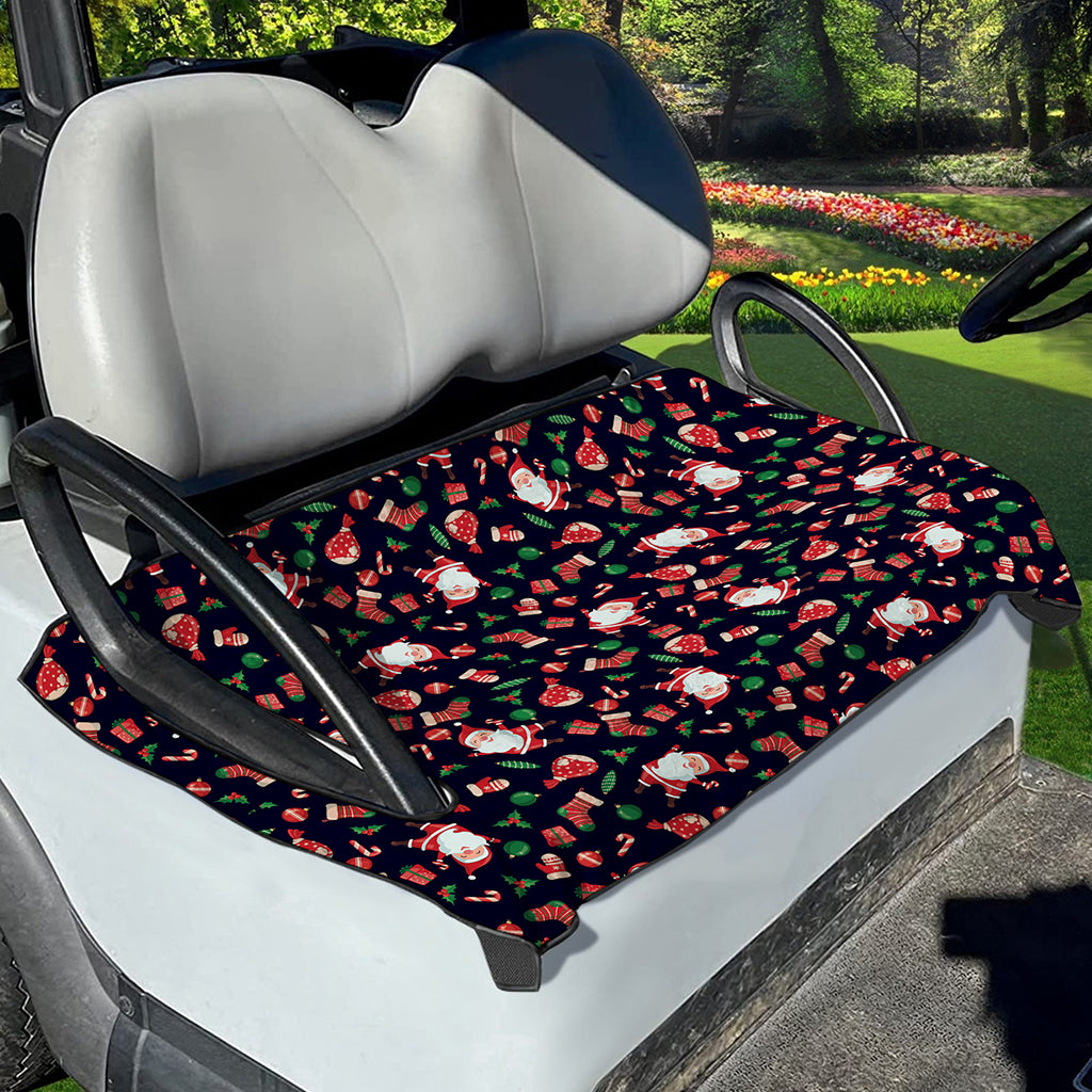 Cute Merry Christmas Pattern Print Golf Cart Seat Cover