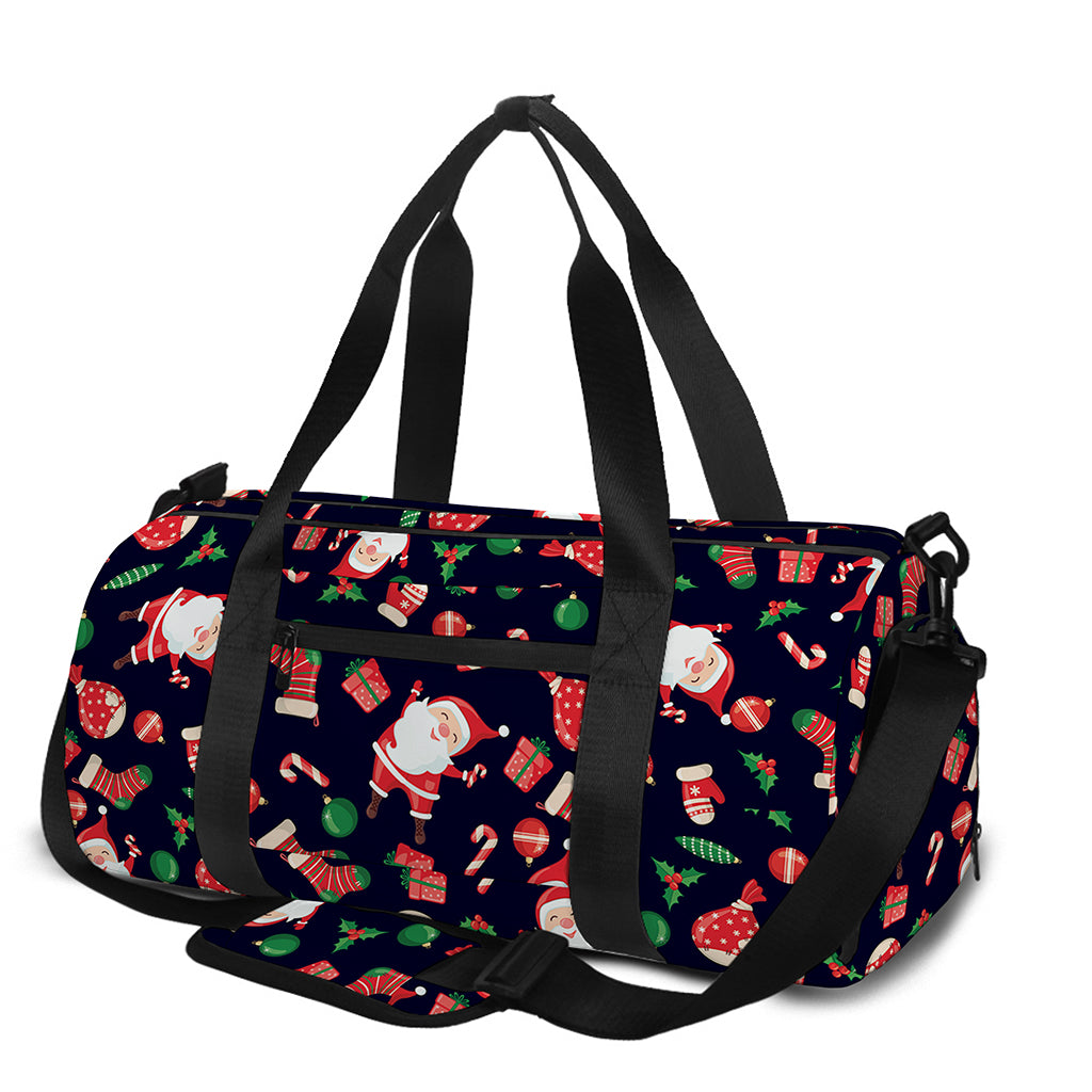 Cute Merry Christmas Pattern Print Gym Bag