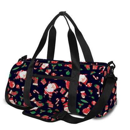 Cute Merry Christmas Pattern Print Gym Bag