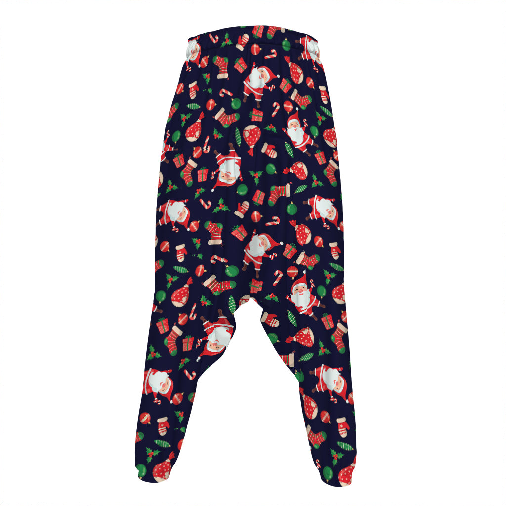 Cute Merry Christmas Pattern Print Hammer Pants