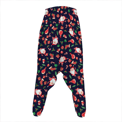 Cute Merry Christmas Pattern Print Hammer Pants