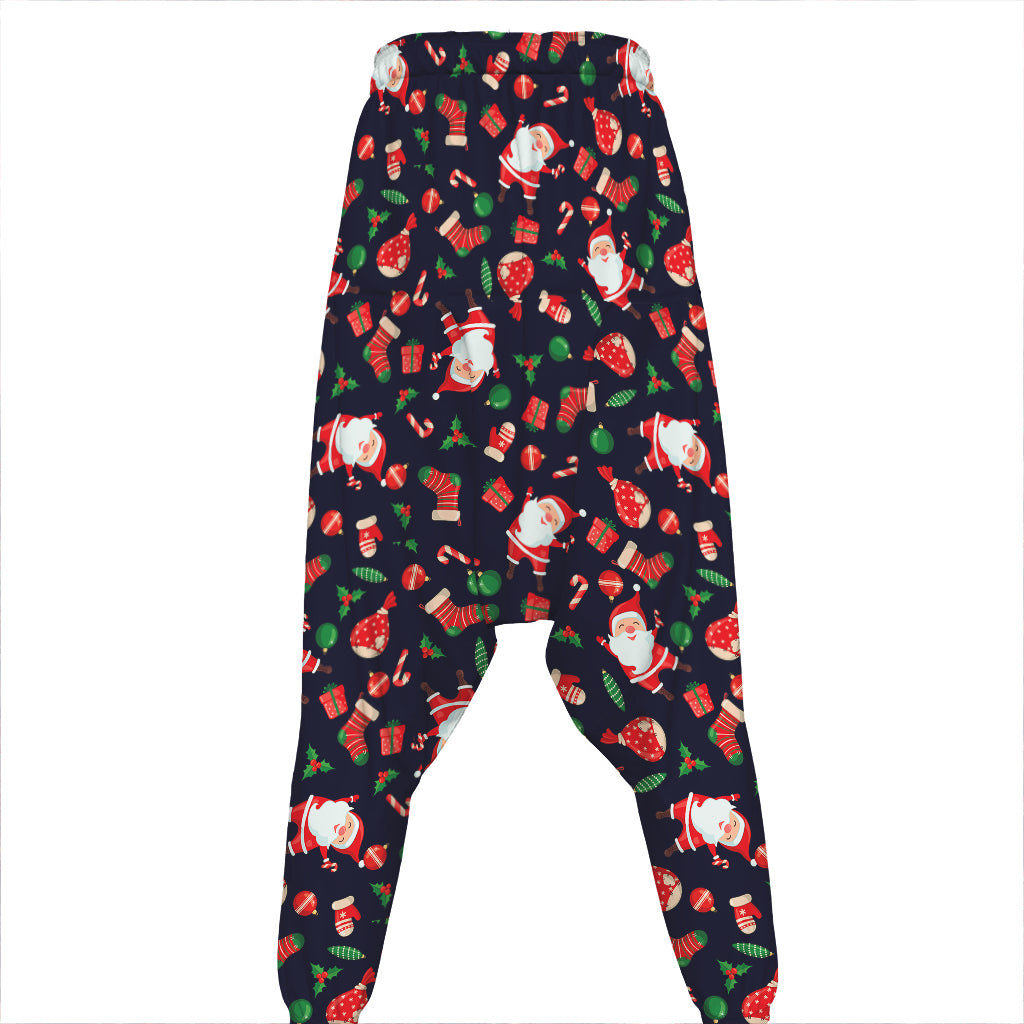 Cute Merry Christmas Pattern Print Hammer Pants