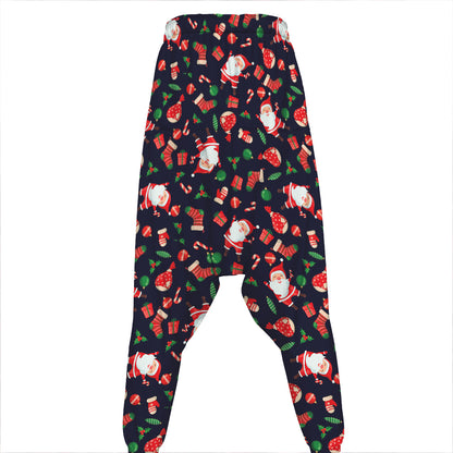 Cute Merry Christmas Pattern Print Hammer Pants