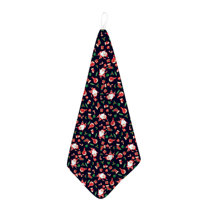 Cute Merry Christmas Pattern Print Hand Towel