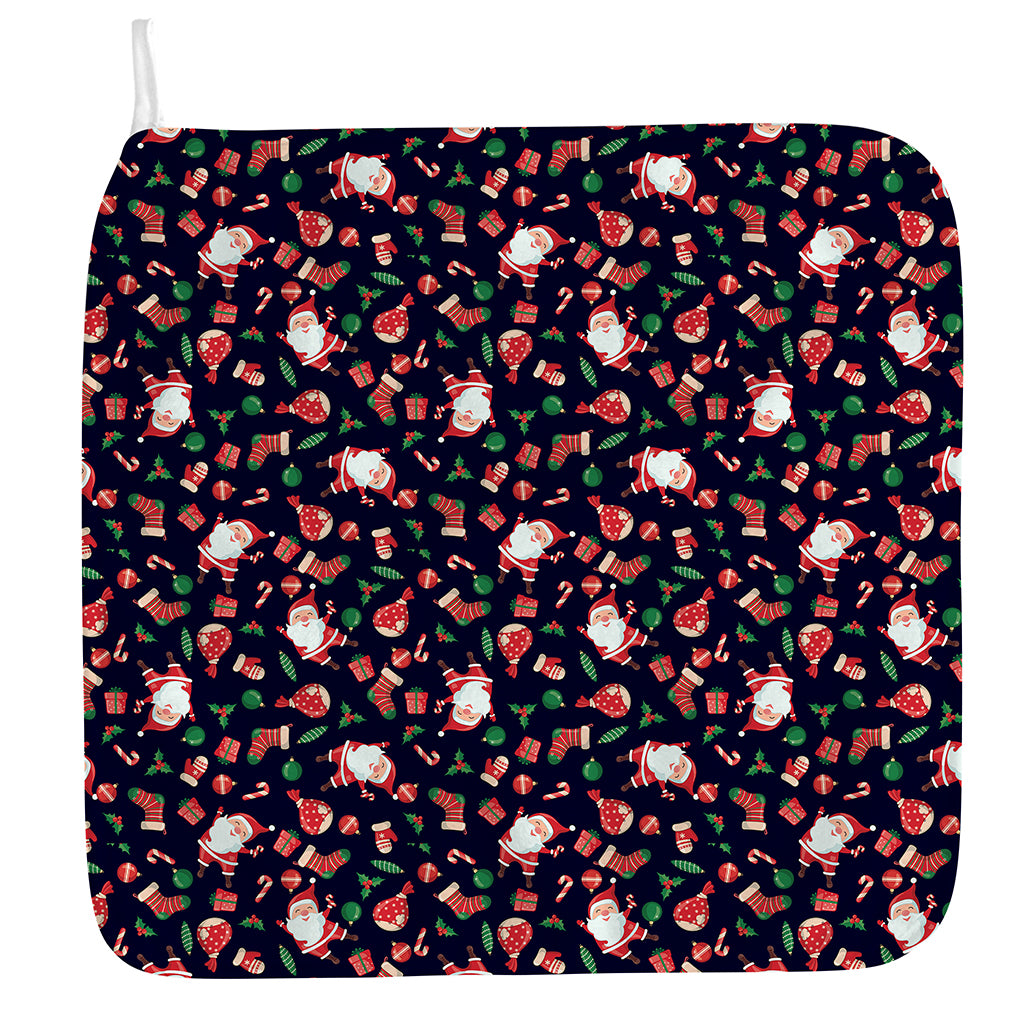 Cute Merry Christmas Pattern Print Hand Towel
