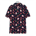 Cute Merry Christmas Pattern Print Hawaiian Shirt