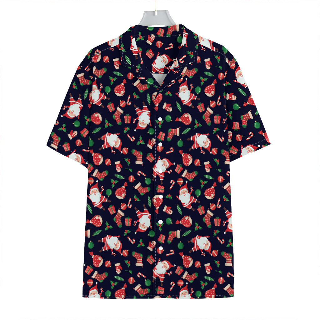 Cute Merry Christmas Pattern Print Hawaiian Shirt