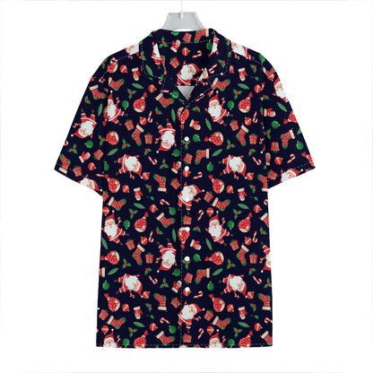 Cute Merry Christmas Pattern Print Hawaiian Shirt