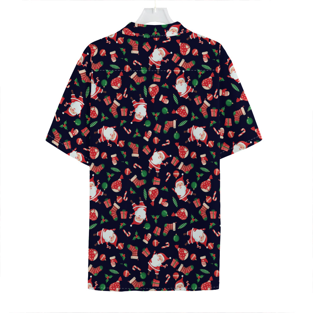 Cute Merry Christmas Pattern Print Hawaiian Shirt