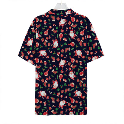 Cute Merry Christmas Pattern Print Hawaiian Shirt