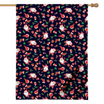 Cute Merry Christmas Pattern Print House Flag