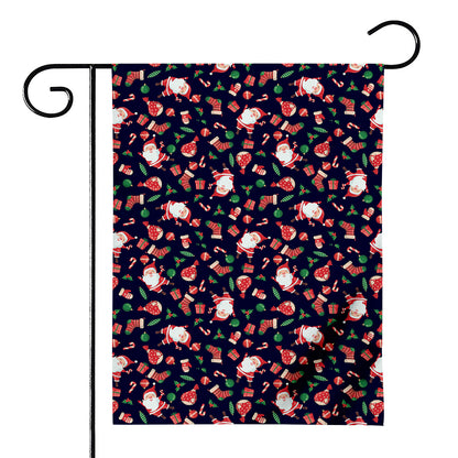Cute Merry Christmas Pattern Print House Flag