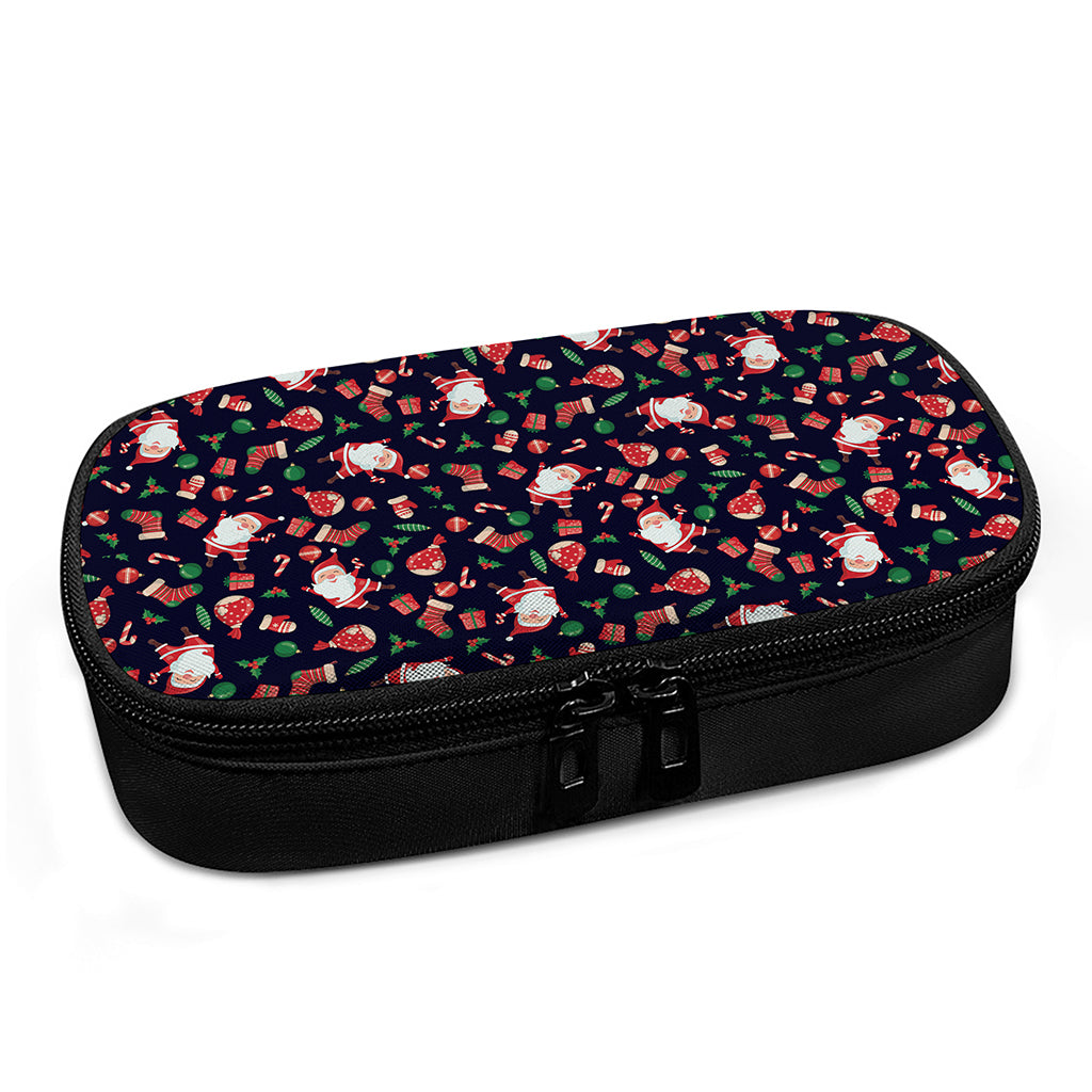 Cute Merry Christmas Pattern Print Insulin Cooler Travel Case