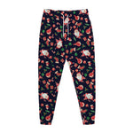 Cute Merry Christmas Pattern Print Jogger Pants