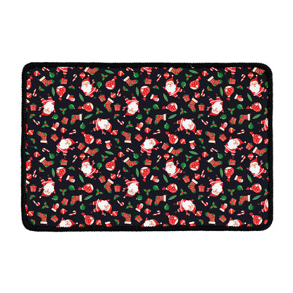 Cute Merry Christmas Pattern Print Kitchen Mat