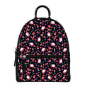 Cute Merry Christmas Pattern Print Leather Backpack
