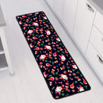 Cute Merry Christmas Pattern Print Long Kitchen Mat