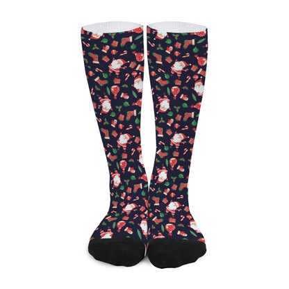 Cute Merry Christmas Pattern Print Long Socks