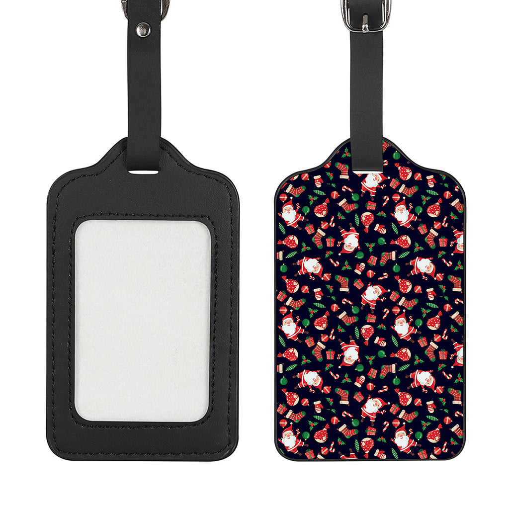 Cute Merry Christmas Pattern Print Luggage Tag