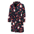 Cute Merry Christmas Pattern Print Men's Bathrobe