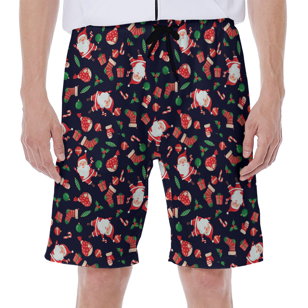Cute Merry Christmas Pattern Print Men's Beach Shorts