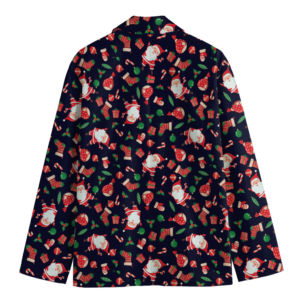 Cute Merry Christmas Pattern Print Men's Blazer