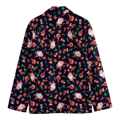 Cute Merry Christmas Pattern Print Men's Blazer