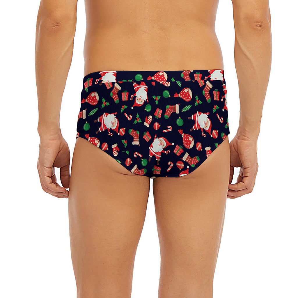 Cute Merry Christmas Pattern Print Men's Briefs