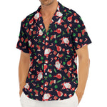 Cute Merry Christmas Pattern Print Men's Deep V-Neck Shirt