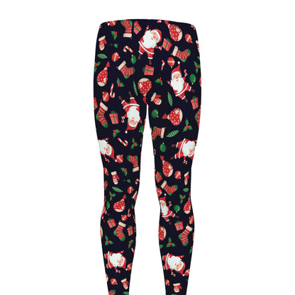 Cute Merry Christmas Pattern Print Men's leggings