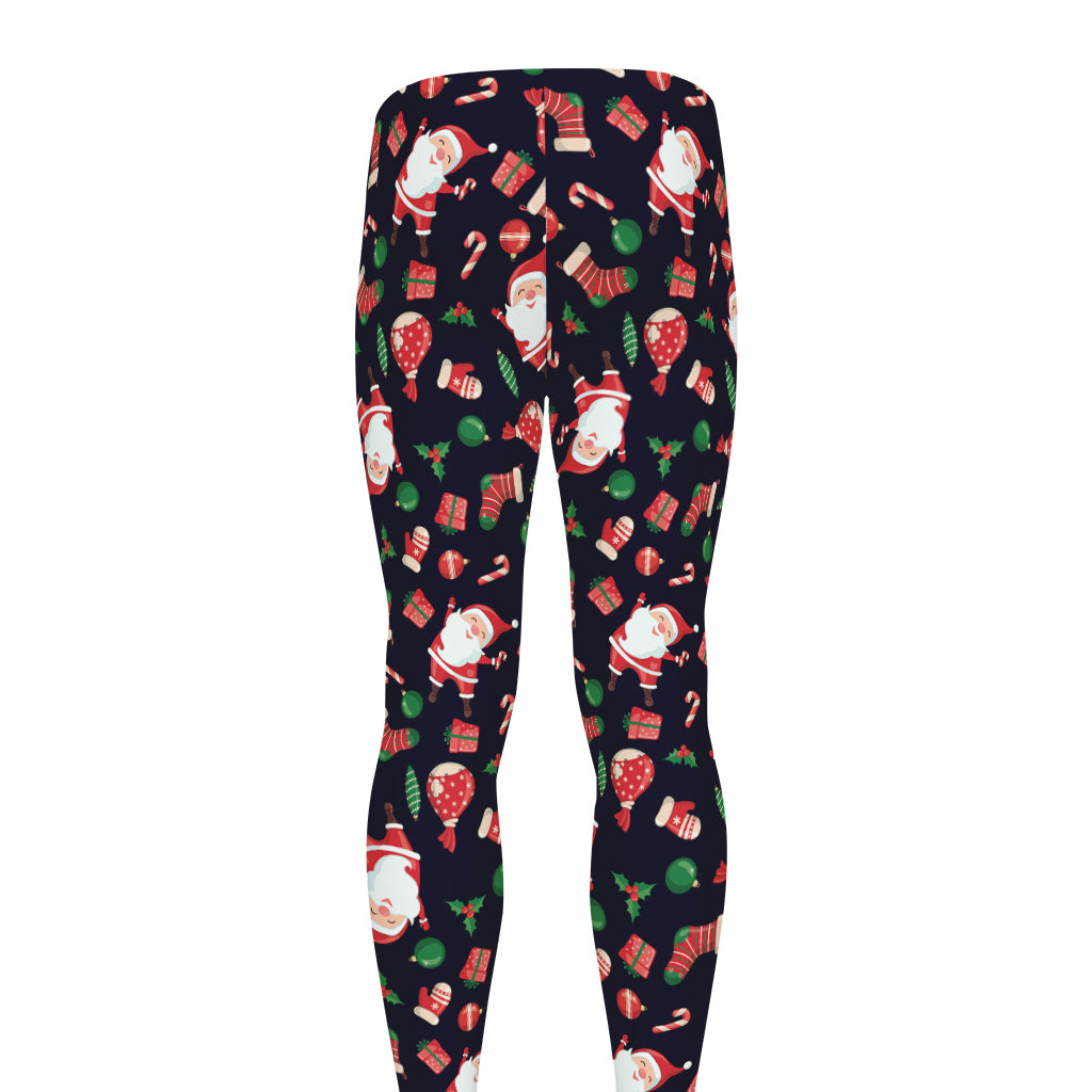 Cute Merry Christmas Pattern Print Men's leggings