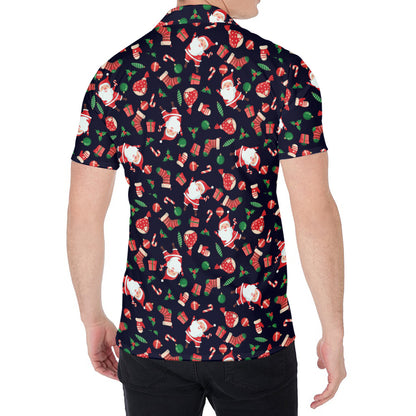 Cute Merry Christmas Pattern Print Men's Shirt