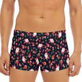 Cute Merry Christmas Pattern Print Men's Short Boxer Briefs