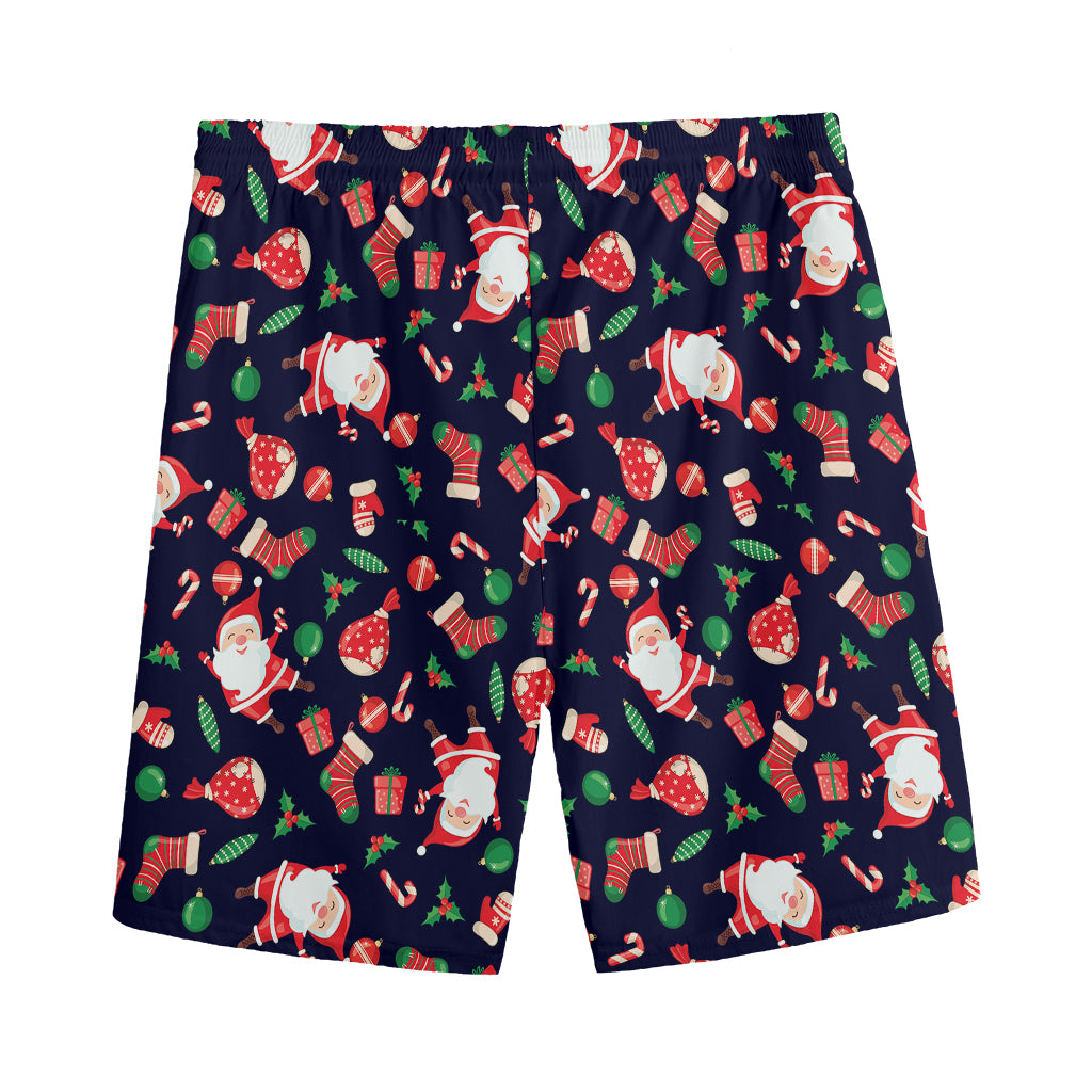 Cute Merry Christmas Pattern Print Men's Sports Shorts