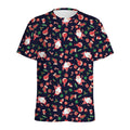 Cute Merry Christmas Pattern Print Men's Athletic T-Shirt