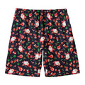 Cute Merry Christmas Pattern Print Men's Swim Trunks