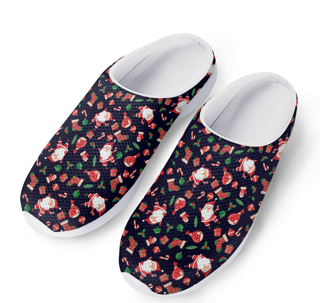 Cute Merry Christmas Pattern Print Mesh Casual Shoes