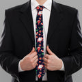 Cute Merry Christmas Pattern Print Necktie
