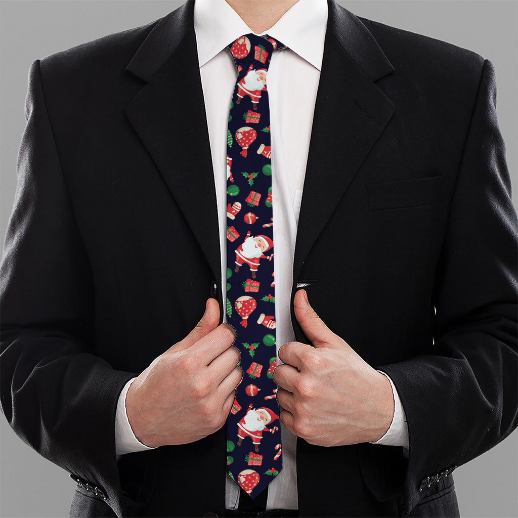 Cute Merry Christmas Pattern Print Necktie