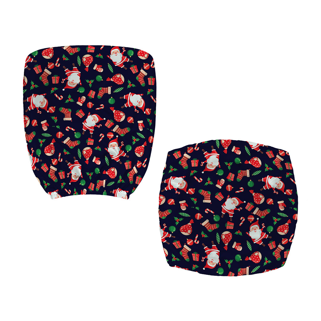 Cute Merry Christmas Pattern Print Office Chair Cover