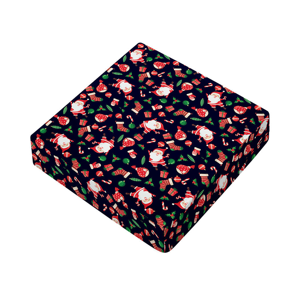 Cute Merry Christmas Pattern Print Outdoor Seat Cushion Cover