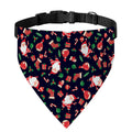 Cute Merry Christmas Pattern Print Over The Collar Dog Bandana