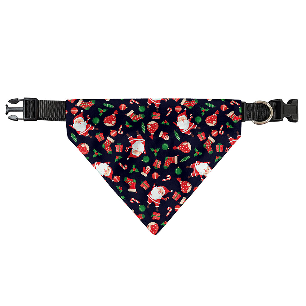 Cute Merry Christmas Pattern Print Over The Collar Dog Bandana