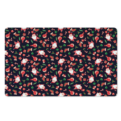 Cute Merry Christmas Pattern Print Polyester Doormat