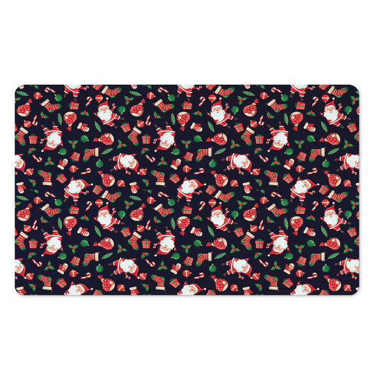 Cute Merry Christmas Pattern Print Polyester Doormat