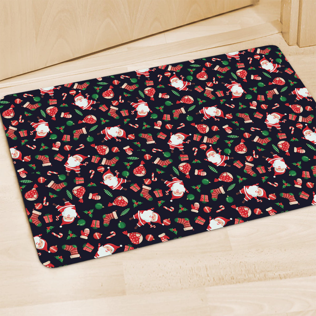 Cute Merry Christmas Pattern Print Polyester Doormat